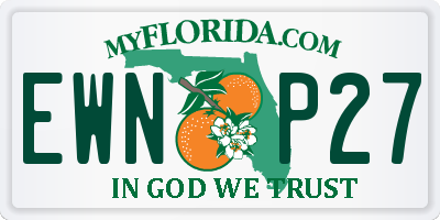 FL license plate EWNP27