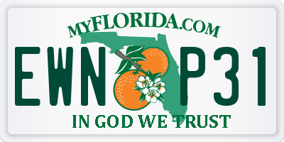 FL license plate EWNP31