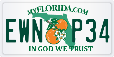 FL license plate EWNP34