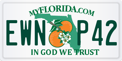 FL license plate EWNP42