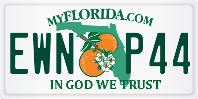 FL license plate EWNP44