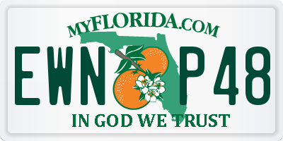 FL license plate EWNP48