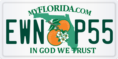 FL license plate EWNP55