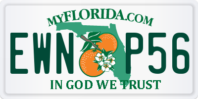 FL license plate EWNP56