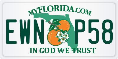 FL license plate EWNP58