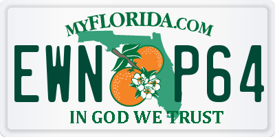 FL license plate EWNP64