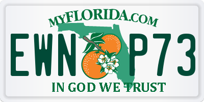 FL license plate EWNP73