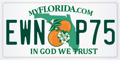 FL license plate EWNP75
