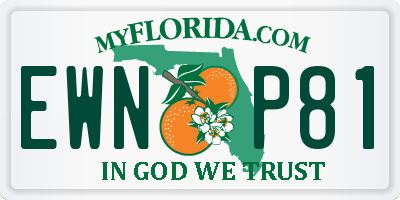 FL license plate EWNP81