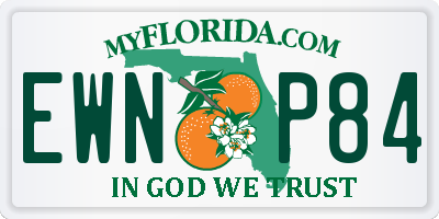 FL license plate EWNP84