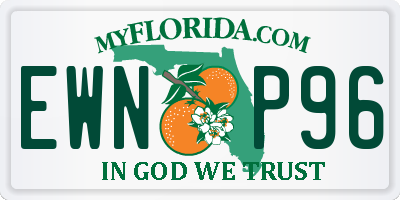 FL license plate EWNP96