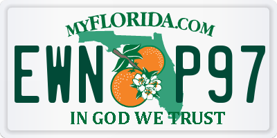 FL license plate EWNP97