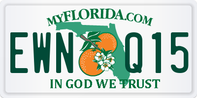 FL license plate EWNQ15