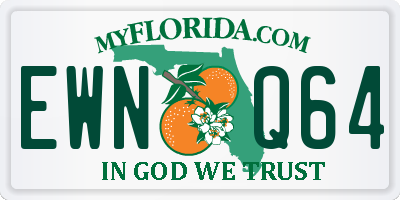 FL license plate EWNQ64