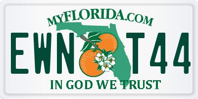 FL license plate EWNT44