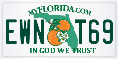 FL license plate EWNT69
