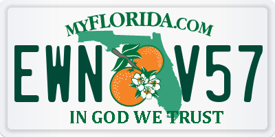FL license plate EWNV57