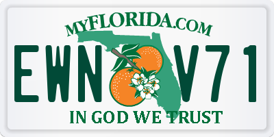 FL license plate EWNV71