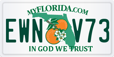 FL license plate EWNV73