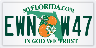 FL license plate EWNW47
