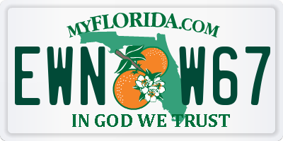 FL license plate EWNW67