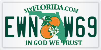 FL license plate EWNW69