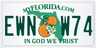 FL license plate EWNW74