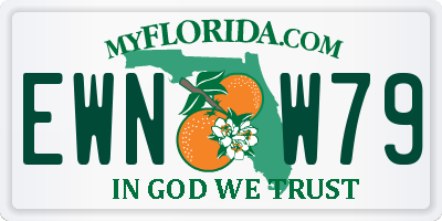 FL license plate EWNW79