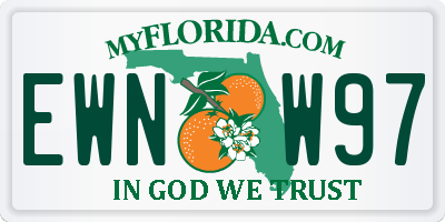 FL license plate EWNW97