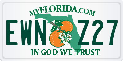 FL license plate EWNZ27