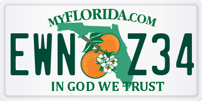 FL license plate EWNZ34