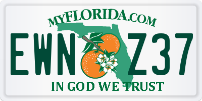 FL license plate EWNZ37