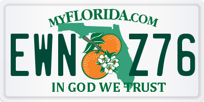 FL license plate EWNZ76