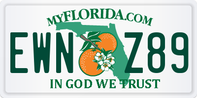 FL license plate EWNZ89