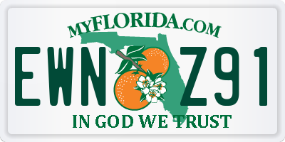 FL license plate EWNZ91