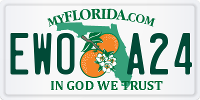 FL license plate EWOA24