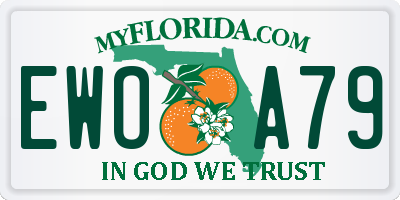 FL license plate EWOA79