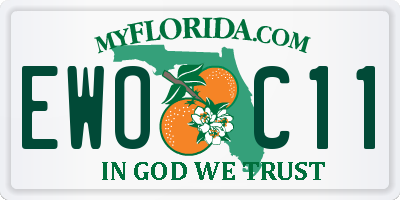 FL license plate EWOC11