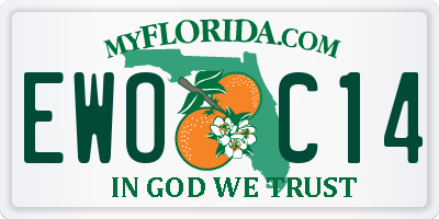 FL license plate EWOC14