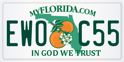 FL license plate EWOC55