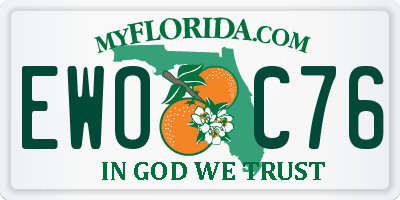 FL license plate EWOC76