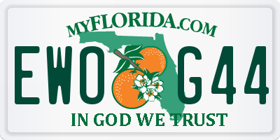 FL license plate EWOG44