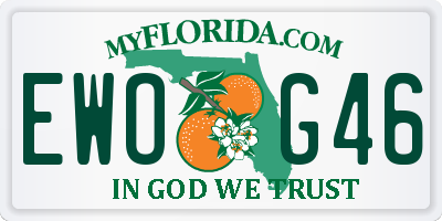 FL license plate EWOG46