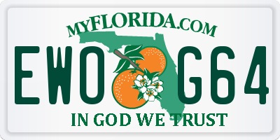 FL license plate EWOG64
