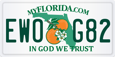 FL license plate EWOG82