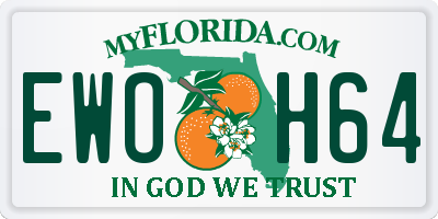 FL license plate EWOH64