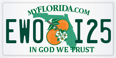 FL license plate EWOI25
