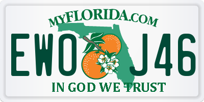 FL license plate EWOJ46