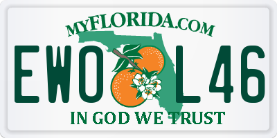 FL license plate EWOL46
