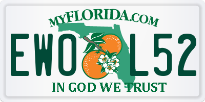 FL license plate EWOL52